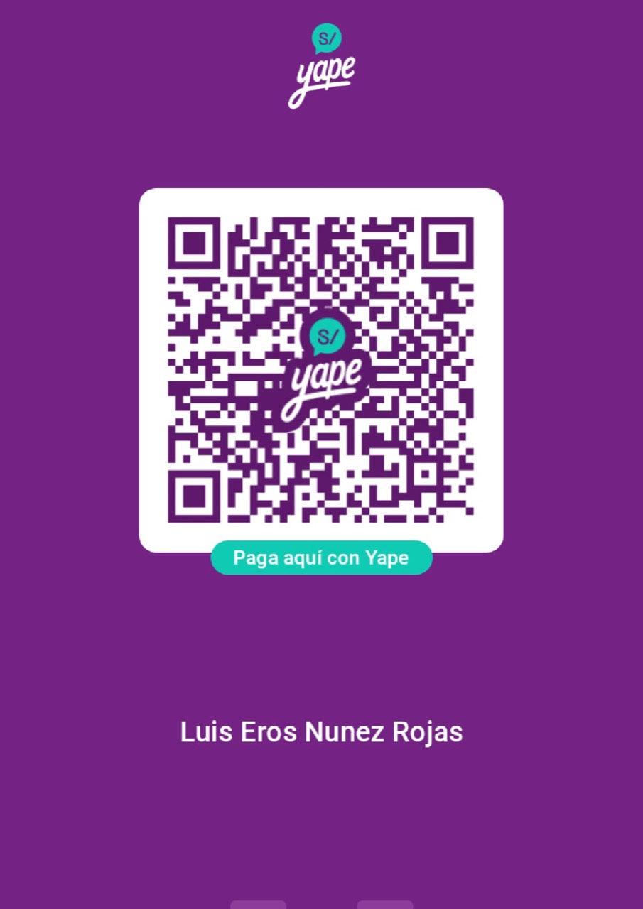 QR de Yape del moderador Luis Eros Nuñez Rojas